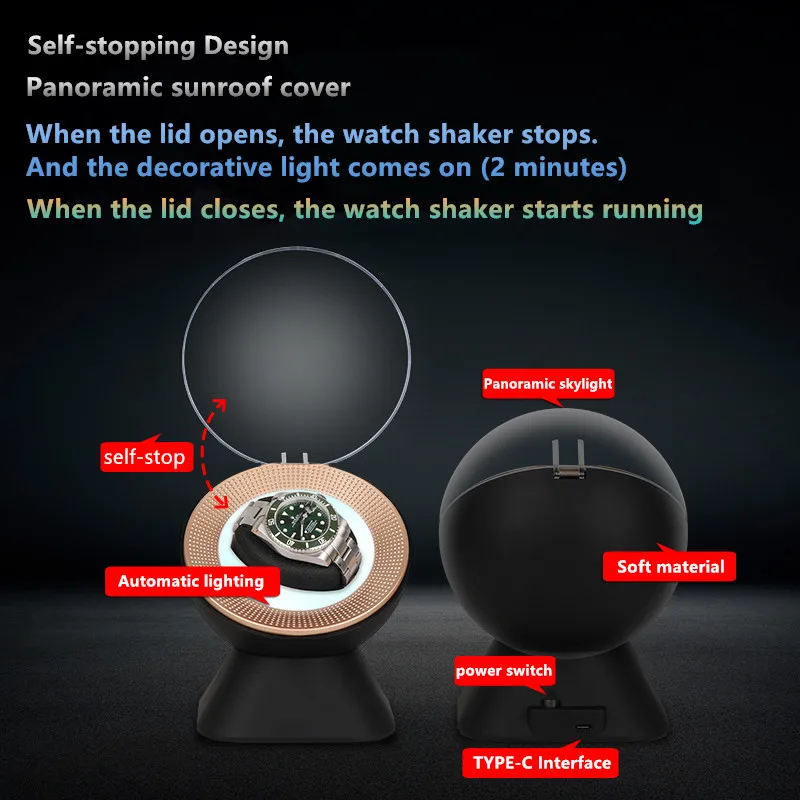 AUTO Watch Winder rotor mechanism detail